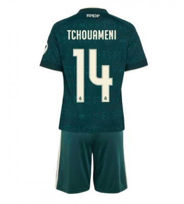 Real Madrid Aurelien Tchouameni #14 Replika Bortatröja Barn 2026-27 Kortärmad (+ Korta byxor)